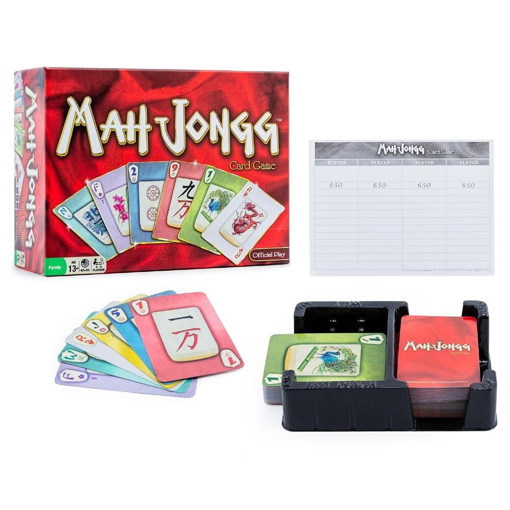 Mah Jongg Card Game - Official Play - Winning Moves Games COMPLETE - Picture 2 of 4